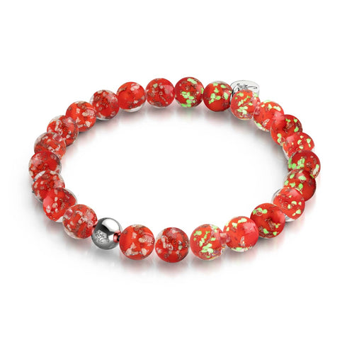 Pourpre | Argent sterling .925 | Bracelet Verre Luciole
